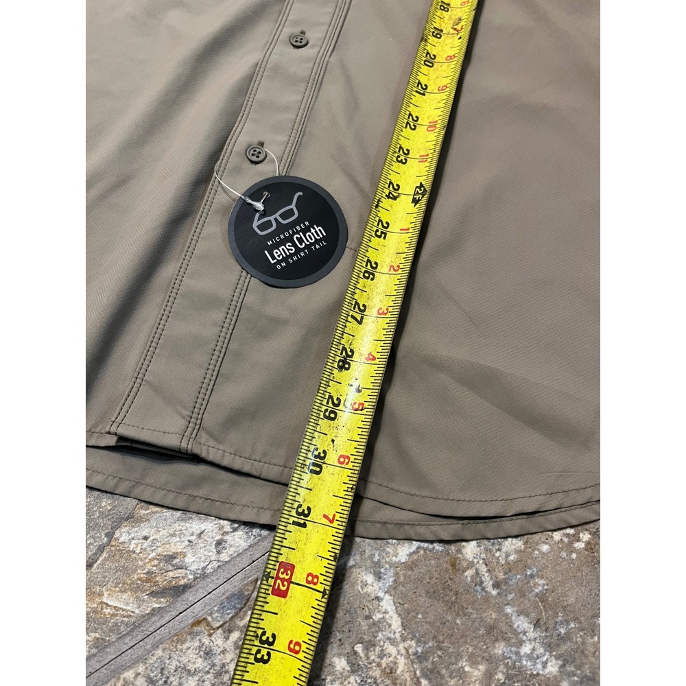 Ariat AriatTEK Shirt Mens Small Tan Heat Series Short Sleeve Button Up - Picture 9 of 9